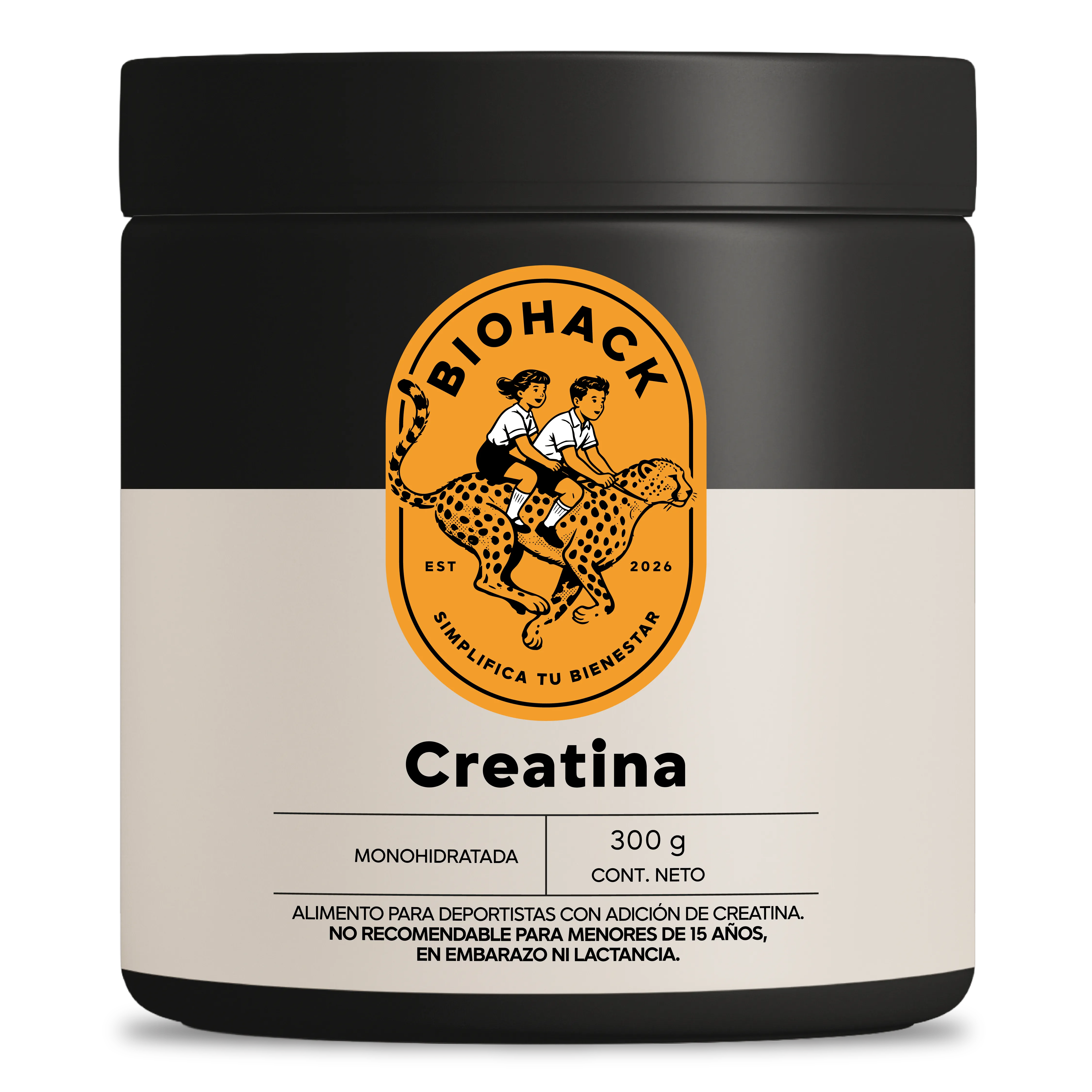 Frasco de Biohack Creatina